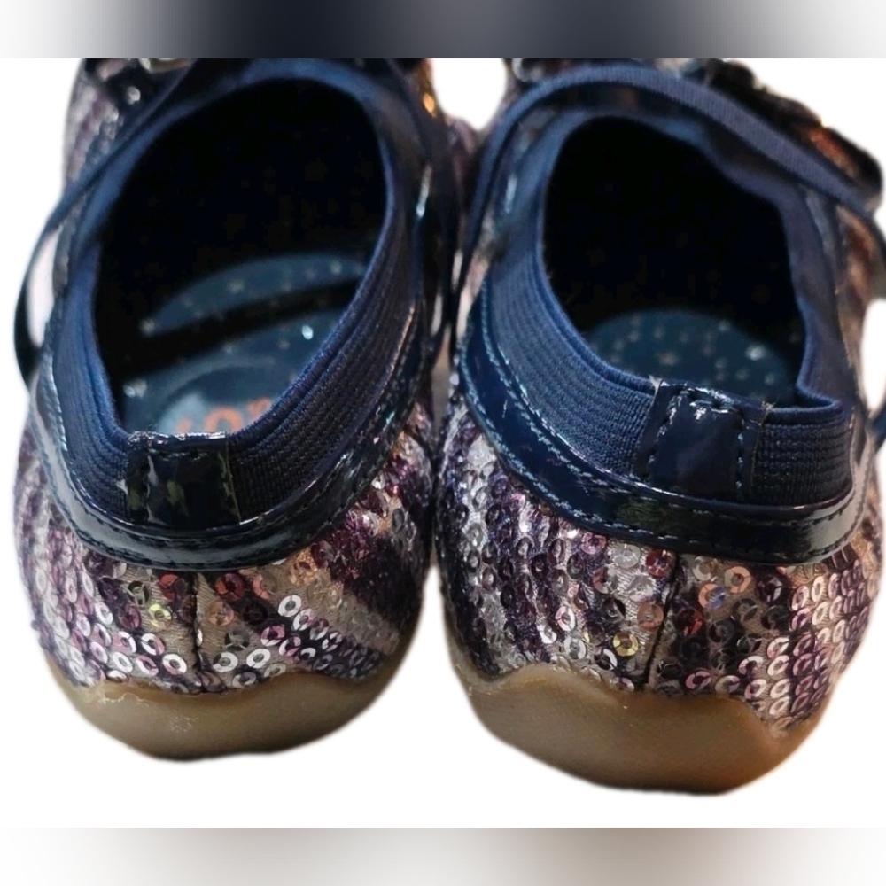 Michael Kors Kids' Navy and Purple Sequin Shoes 'Lil Cora 2' - Picture 5 of 9